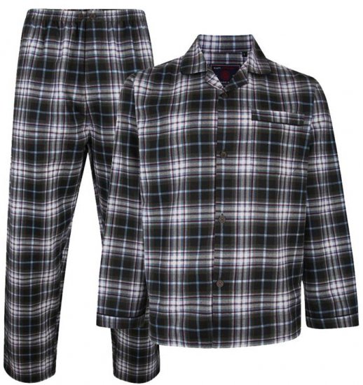 Kam Jeans 880 Flannel Pyjama Set - Underkläder & badkläder - Stora underkläder för män