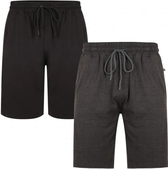 Kam Jeans 885 Jersey Shorts Twin Pack - Mjukisbyxor och -shorts - Mjukisbyxor & Mjukisshorts 2XL-12XL