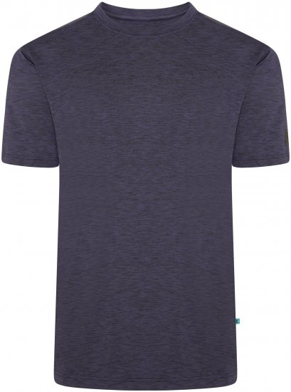 Kam Jeans AP001 Active Performance Marl Tee Indigo - T-shirts - Stora T-shirts - 2XL-14XL