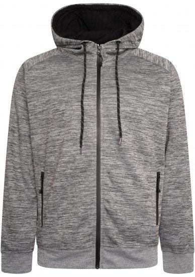 Kam Jeans KBS AP008 Active Performance Hoody Grey - Tröjor & hoodies - Stora hoodies & tröjor - 2XL-14XL