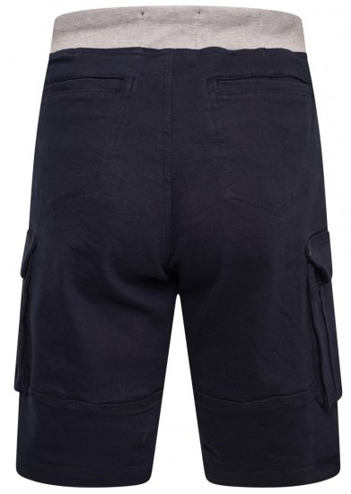Kam Jeans Elvio Rib Waist Stretch Shorts Navy - Shorts - Stora shorts W40-W60