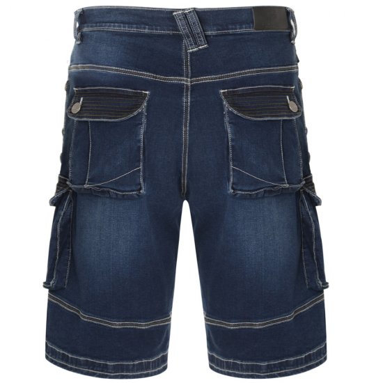Kam Jeans Ivan Cargo Shorts Dark Used - Shorts - Stora shorts W40-W60