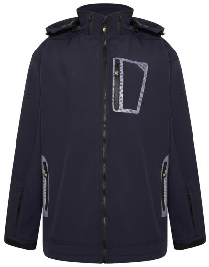 Kam Jeans KV39 Softshelljacka Marinblå - Jackor - Stora jackor - 2XL-12XL
