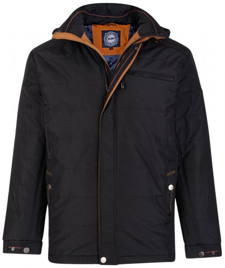 Kam Jeans KV98 Padded Jacket Black - Jackor - Stora jackor - 2XL-12XL