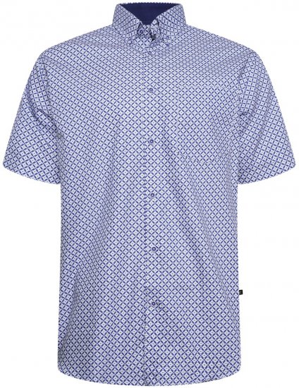 Kam Jeans P046 skjorta med geometriskt mönster - Skjortor - Stora skjortor - 2XL-8XL