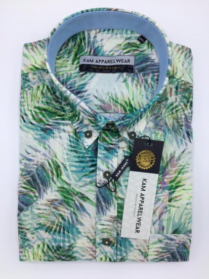 Kam Jeans P644 Premium Linen Shirt - Skjortor - Stora skjortor - 2XL-8XL