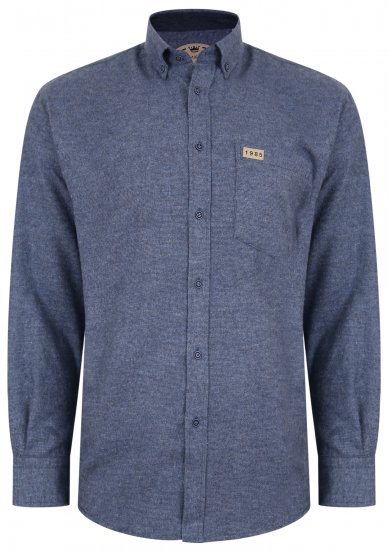 Kam Jeans P683 Two Tone Flannel Weave Shirt - Skjortor - Stora skjortor - 2XL-8XL
