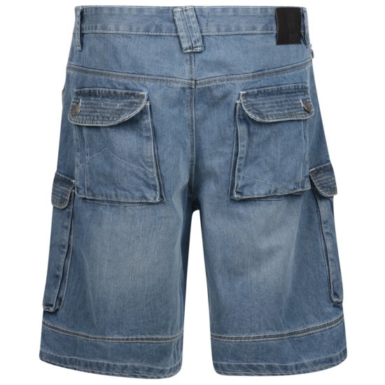 Kam Jeans Sebastian Denim Shorts - Shorts - Stora shorts W40-W60