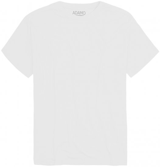 Adamo Kevin Regular fit T-shirt White - T-shirts - Stora T-shirts - 2XL-14XL
