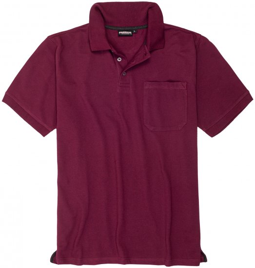 Adamo Klaas Regular fit Polo Shirt with Pocket Blackberry - Pikétröjor - Stora pikétröjor - 2XL-8XL