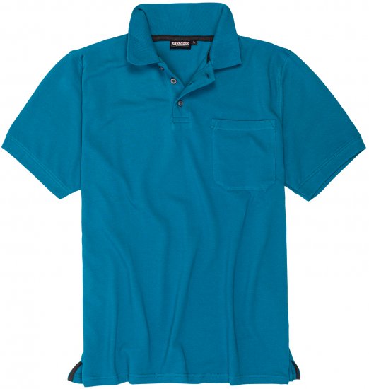 Adamo Klaas Regular fit Polo Shirt with Pocket Petrol - Pikétröjor - Stora pikétröjor - 2XL-8XL