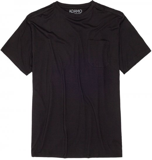 Adamo Kody Regular fit T-shirt with Pocket Black - T-shirts - Stora T-shirts - 2XL-14XL