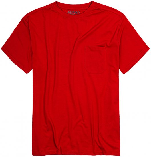 Adamo Kody Regular fit T-shirt with Pocket Red - T-shirts - Stora T-shirts - 2XL-14XL