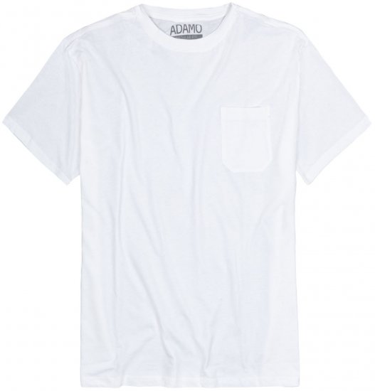 Adamo Kody Regular fit T-shirt with Pocket White - T-shirts - Stora T-shirts - 2XL-8XL