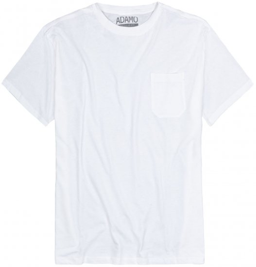 Adamo Kody Regular fit T-shirt with Pocket White - T-shirts - Stora T-shirts - 2XL-14XL