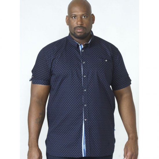 D555 Kurt Printed Short Sleeve Shirt - Skjortor - Stora skjortor - 2XL-8XL