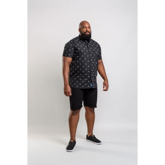 D555 Marley Shirt Black - Skjortor - Stora skjortor - 2XL-8XL
