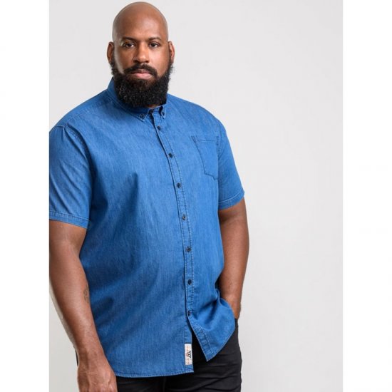 D555 Arnold Denim Shirt - Skjortor - Stora skjortor - 2XL-8XL