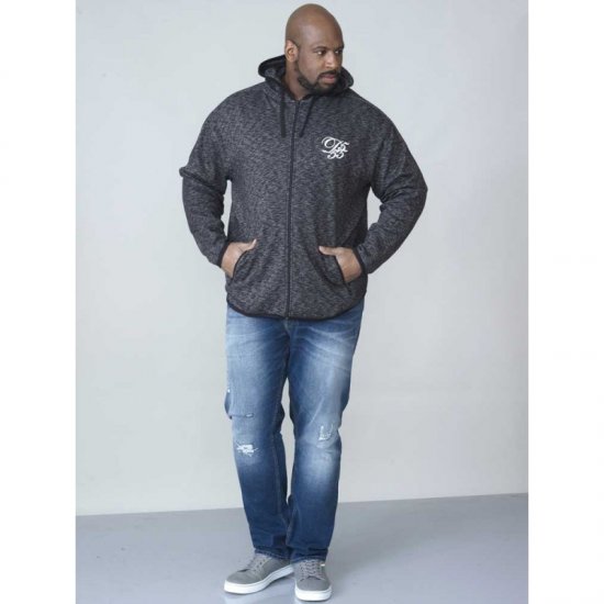 D555 Bennie Full zip Hoodie - Tröjor & hoodies - Stora hoodies & tröjor - 2XL-14XL
