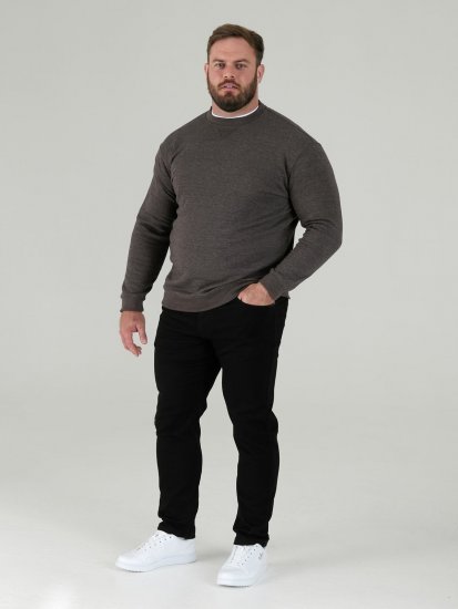 D555 Sweat Tröja Grå - Tröjor & hoodies - Stora hoodies & tröjor - 2XL-14XL
