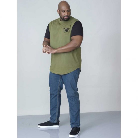 D555 Demarcus Couture T-shirt Khaki - T-shirts - Stora T-shirts - 2XL-14XL