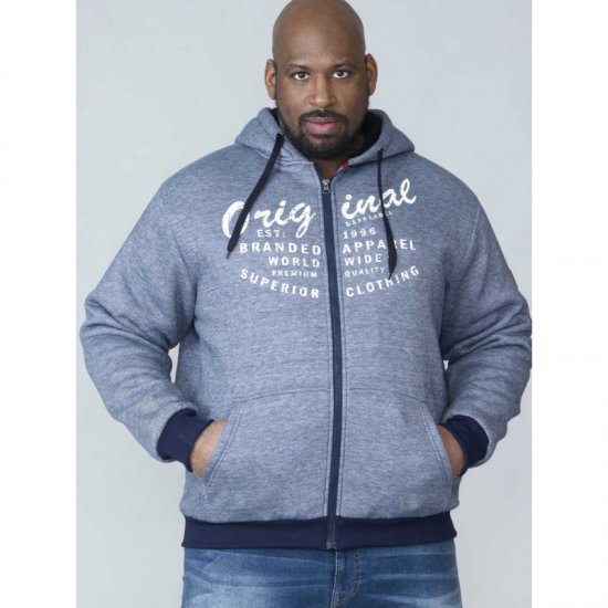 D555 Murdoch Sherpa Lined Hoodie - Tröjor & hoodies - Stora hoodies & tröjor - 2XL-14XL