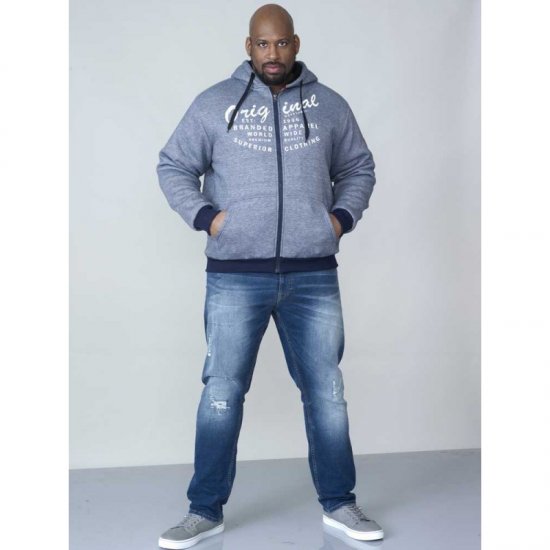 D555 Murdoch Sherpa Lined Hoodie - Tröjor & hoodies - Stora hoodies & tröjor - 2XL-14XL