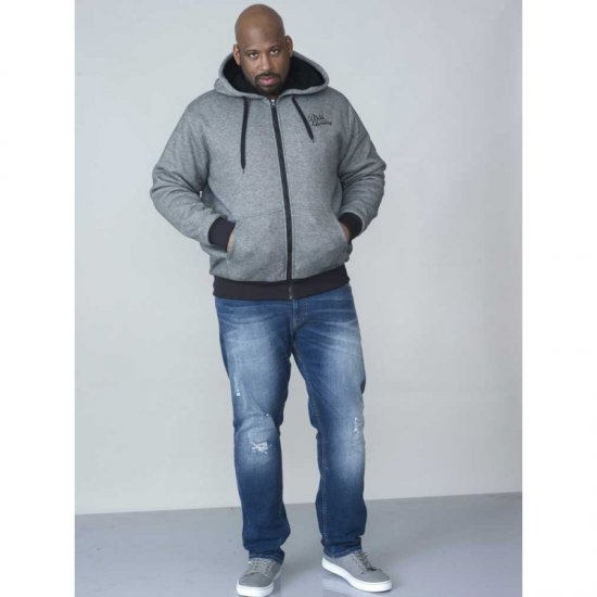 D555 William Sherpa Lined Hoodie - Tröjor & hoodies - Stora hoodies & tröjor - 2XL-14XL