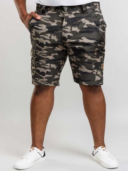 D555 Chadwick Shorts Green Camo - Shorts - Stora shorts W40-W60