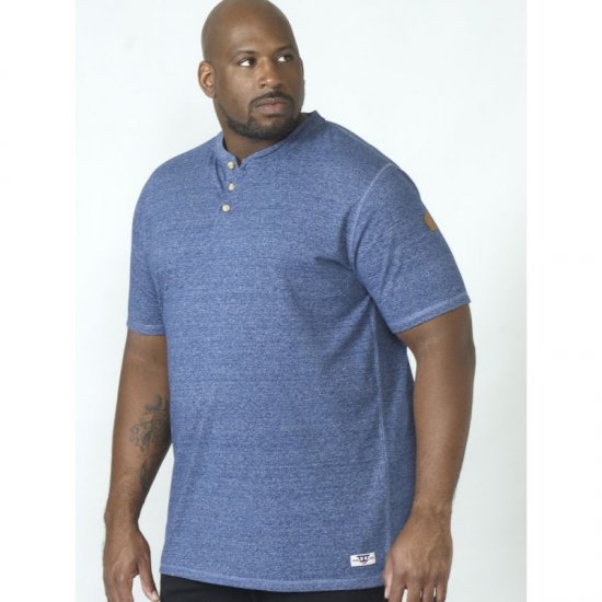 D555 Daniel Grandad T-shirt Denim - T-shirts - Stora T-shirts - 2XL-14XL