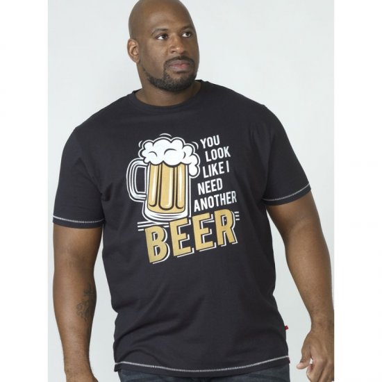D555 Murray T-shirt Black - T-shirts - Stora T-shirts - 2XL-14XL