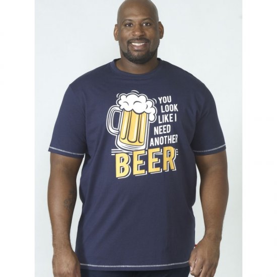 D555 Murray T-shirt Navy - T-shirts - Stora T-shirts - 2XL-14XL