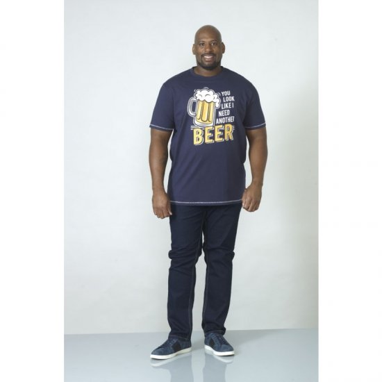D555 Murray T-shirt Navy - T-shirts - Stora T-shirts - 2XL-14XL