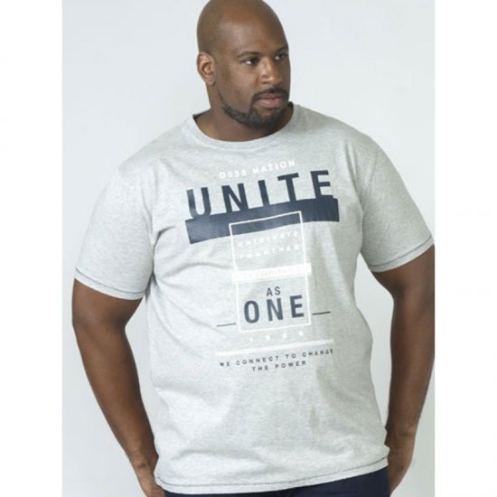 D555 Phillip T-shirt Grey - T-shirts - Stora T-shirts - 2XL-14XL