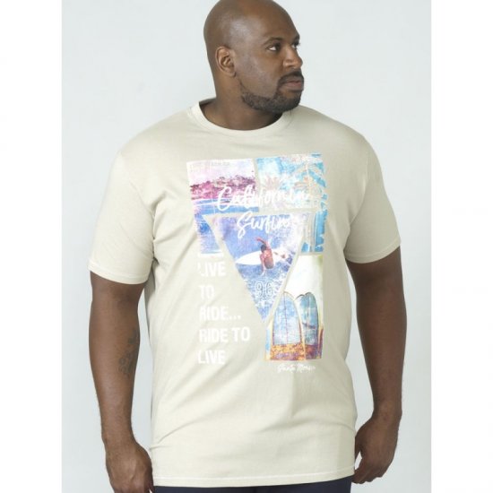 D555 Gordon T-shirt Pale Khaki - T-shirts - Stora T-shirts - 2XL-14XL