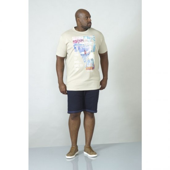 D555 Gordon T-shirt Pale Khaki - T-shirts - Stora T-shirts - 2XL-14XL