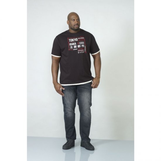 D555 Merlin T-shirt Black - T-shirts - Stora T-shirts - 2XL-14XL