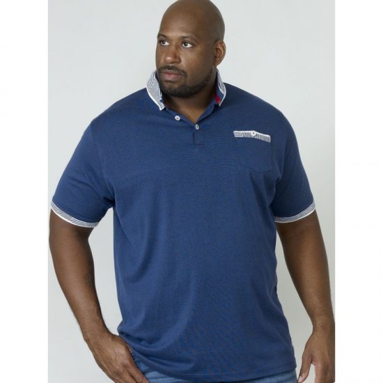 D555 George Polo Navy - Pikétröjor - Stora pikétröjor - 2XL-8XL