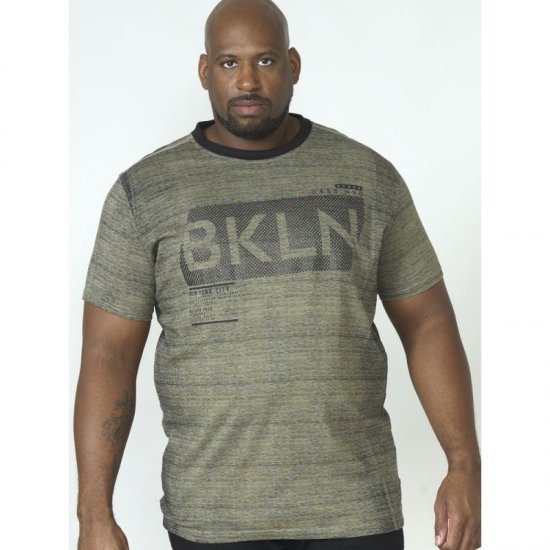 D555 NewYork Brooklyn T-shirt Khaki - T-shirts - Stora T-shirts - 2XL-14XL