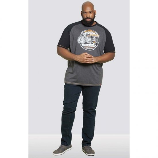 D555 Dallas T-shirt Charcoal - T-shirts - Stora T-shirts - 2XL-14XL