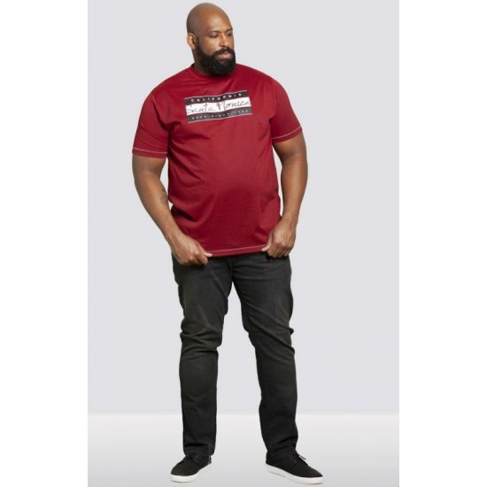 D555 Tempa T-shirt Red - T-shirts - Stora T-shirts - 2XL-14XL