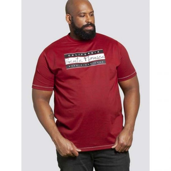 D555 Tempa T-shirt Red - T-shirts - Stora T-shirts - 2XL-14XL