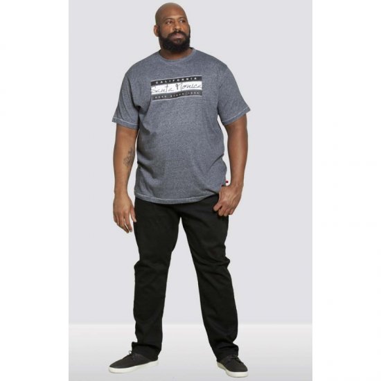 D555 Tempa T-shirt Navy Twist - T-shirts - Stora T-shirts - 2XL-14XL