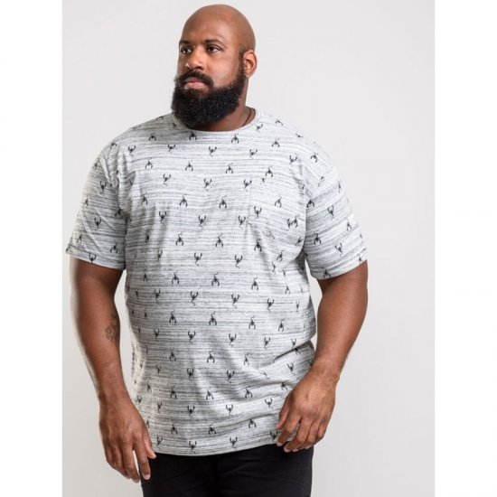 D555 Dario T-shirt Grey - T-shirts - Stora T-shirts - 2XL-14XL