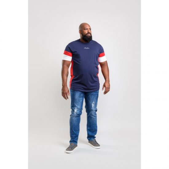 D555 Baker T-shirt Navy - T-shirts - Stora T-shirts - 2XL-14XL