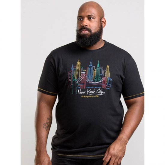 D555 Shelby T-shirt Black - T-shirts - Stora T-shirts - 2XL-14XL