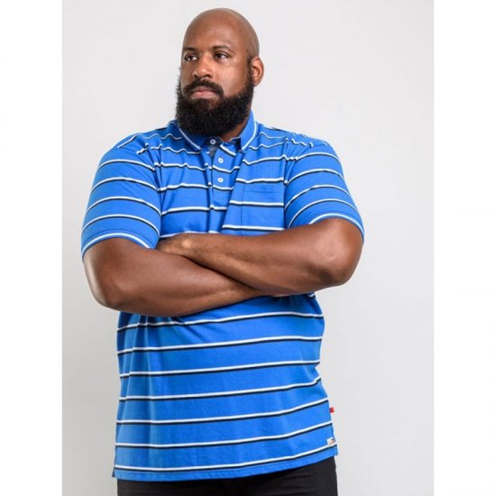 D555 Holmes Polo Blue - Pikétröjor - Stora pikétröjor - 2XL-8XL