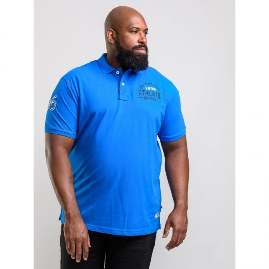 D555 Parker Polo Blue - Pikétröjor - Stora pikétröjor - 2XL-8XL