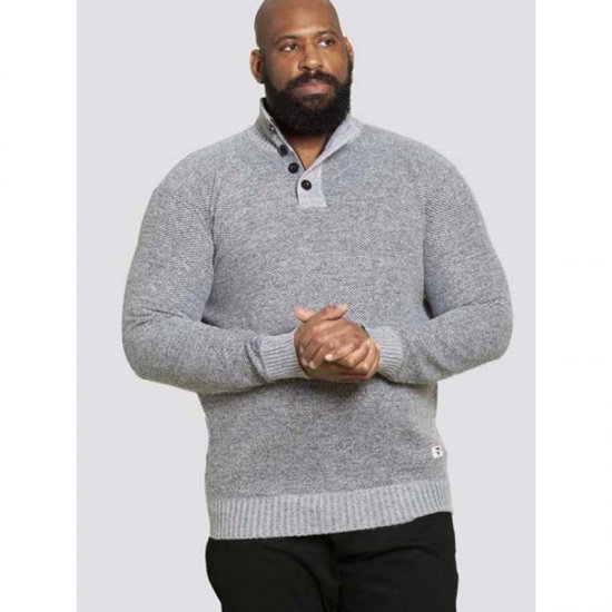 D555 Zane Sweater Grey - Tröjor & hoodies - Stora hoodies & tröjor - 2XL-14XL