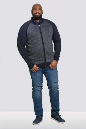 D555 Tanner Sweater Navy - Tröjor & hoodies - Stora hoodies & tröjor - 2XL-14XL